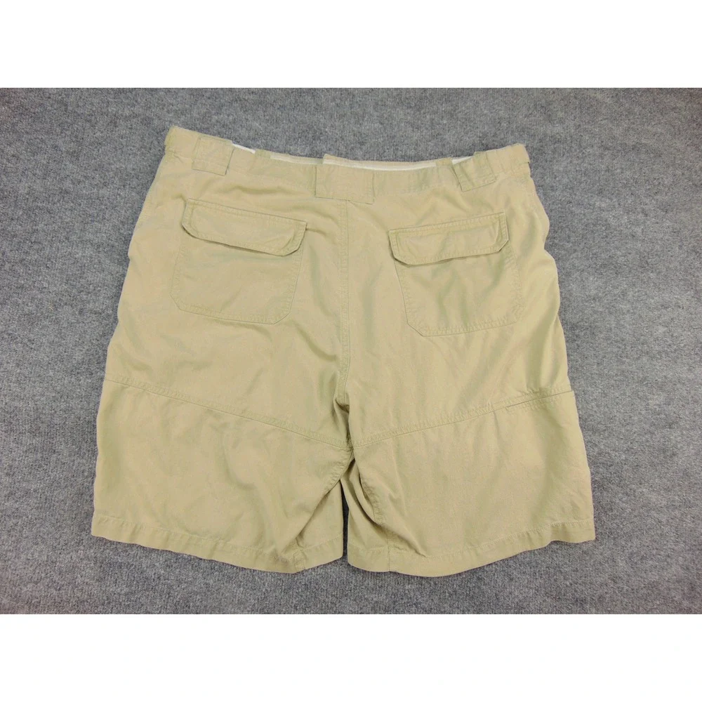 Tommy Bahama Shorts Mens 38 Relaxed‎ Fit Tan Solid Cargo Pocket Casual Summer